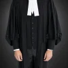 Canadian barrister robe worn with waistcoat and court tabs