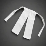 White barrister court tabs with neckband ties